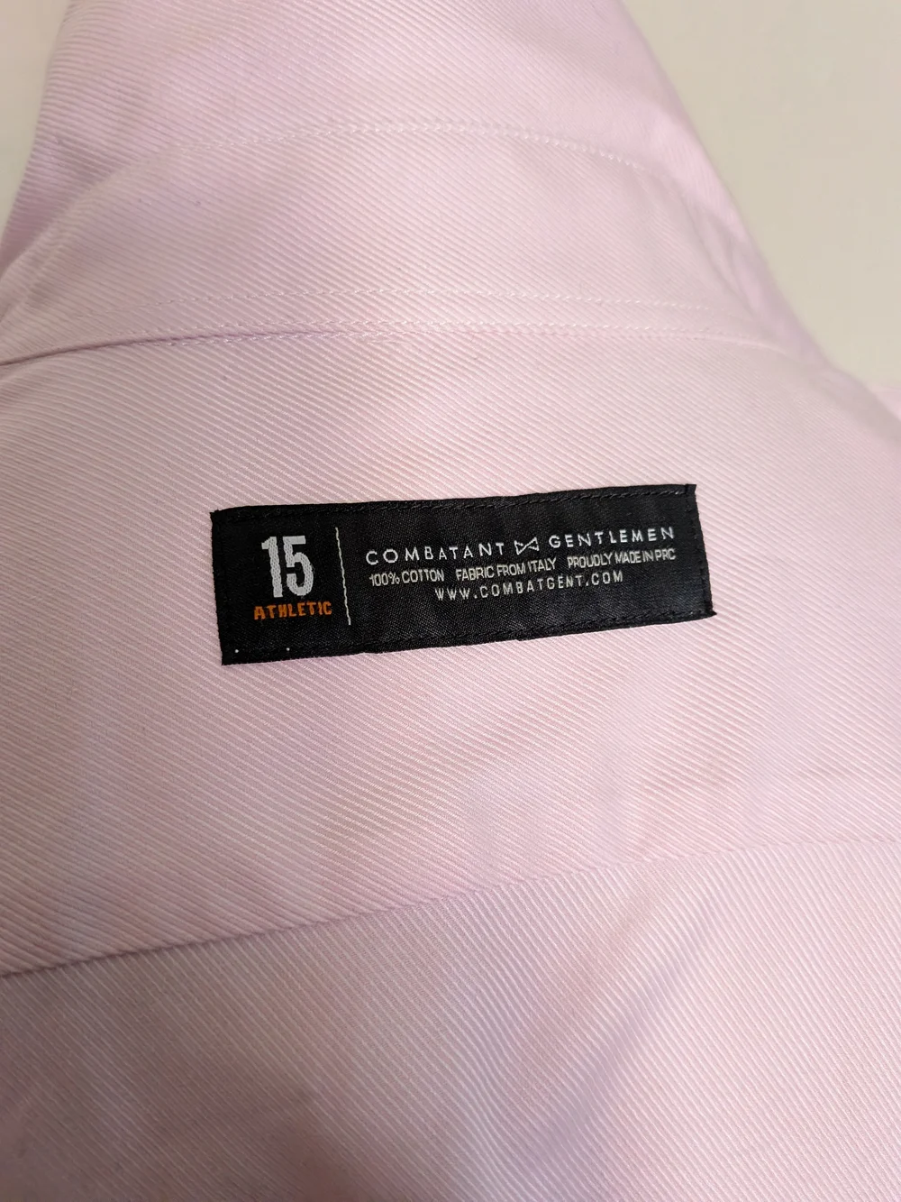 Classic Men’s Pink French Cuff Dress Shirt - Picture 4 of 5